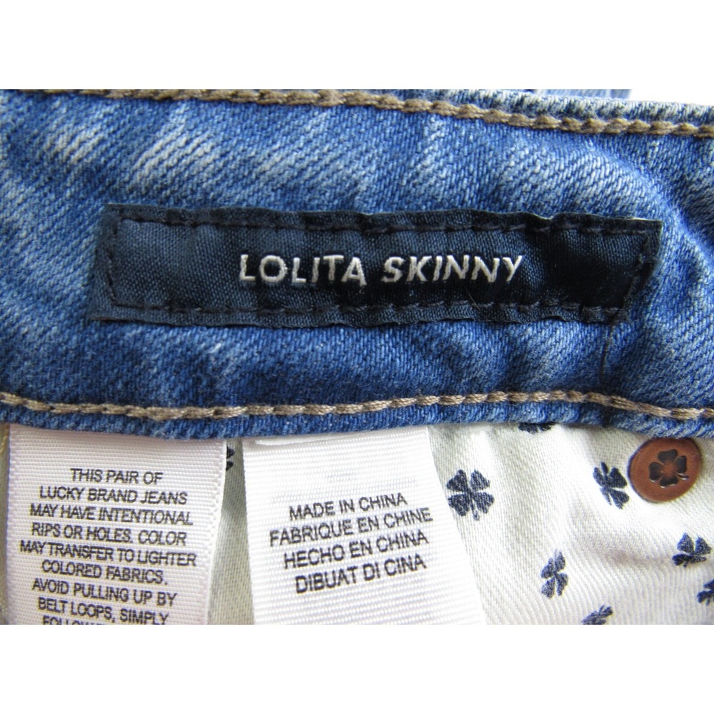 Lucky Brand Jeans Lolita Skinny ORTA Light Bleach Wash Women's Size 00/24 - Picture 6 of 9